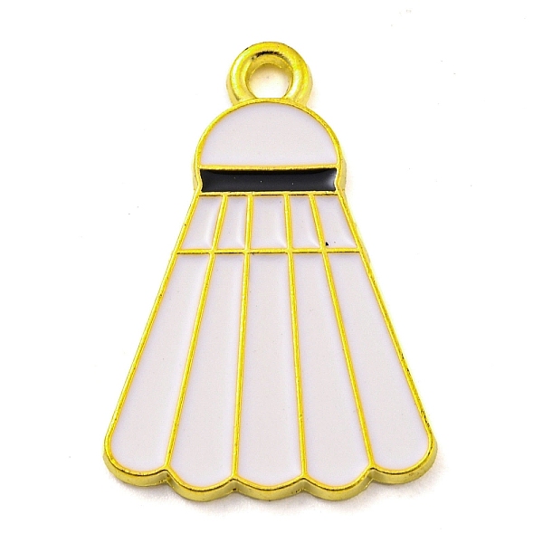 PandaHall Alloy Enamel Pendants, Golden, Badminton, 25.5x17.5x1.5mm, Hole: 2mm Alloy+Enamel Others White
PandaHall Alloy Enamel Pendants, Golden, Badminton, 25.5x17.5x1.5mm, Hole: 2mm Alloy+Enamel Others White