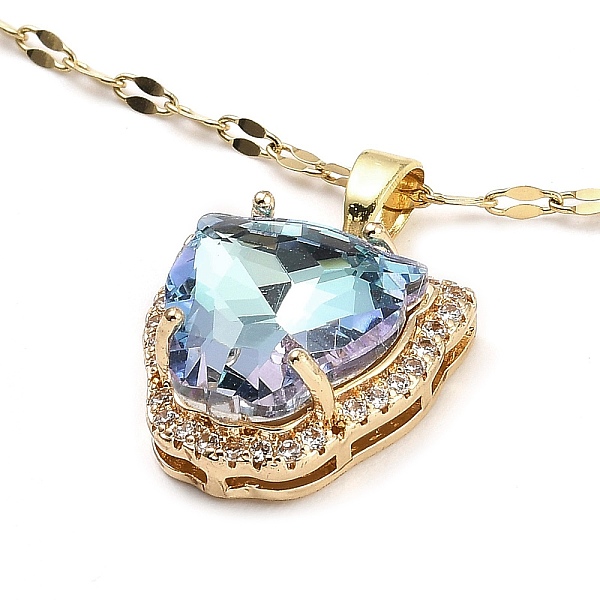 PandaHall Tiger Head Light Gold Brass Micro Pave Cubic Zirconia Pendant Necklaces, with Glass, Pale Turquoise, 16.06 inch(40.8cm) Brass...
PandaHall Tiger Head Light Gold Brass Micro Pave Cubic Zirconia Pendant Necklaces, with Glass, Pale Turquoise, 16.06 inch(40.8cm) Brass...