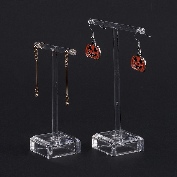 PandaHall T Bar Acrylic Earring Display Stand, T Bar with Two Holes, Clear, large: 3.5x8.3x11.8cm, small: 3.5x6.2x9.8cm, 2pcs/set Acrylic...
PandaHall T Bar Acrylic Earring Display Stand, T Bar with Two Holes, Clear, large: 3.5x8.3x11.8cm, small: 3.5x6.2x9.8cm, 2pcs/set Acrylic...