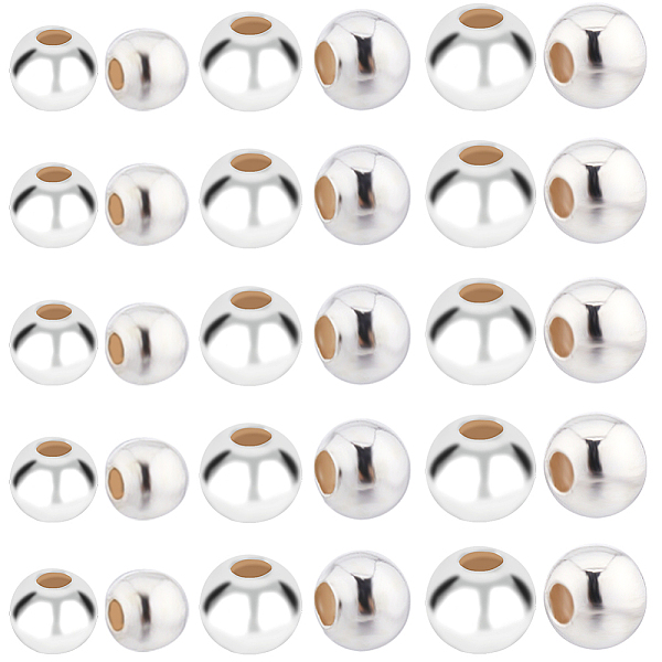 PandaHall SUNNYCLUE 60Pcs 3 Styles 925 Sterling Silver Beads, Round, Silver, 2~4x2~3.5mm, Hole: 0.5~1.5mm, 20pcs/style Sterling Silver Round
PandaHall SUNNYCLUE 60Pcs 3 Styles 925 Sterling Silver Beads, Round, Silver, 2~4x2~3.5mm, Hole: 0.5~1.5mm, 20pcs/style Sterling Silver Round
