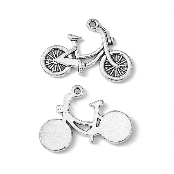 PandaHall Alloy Pendants, Cadmium Free and Lead Free, Bicycle, Antique Silver Color, 18x26x2mm, Hole: 2mm Alloy Vehicle
PandaHall Alloy Pendants, Cadmium Free and Lead Free, Bicycle, Antique Silver Color, 18x26x2mm, Hole: 2mm Alloy Vehicle