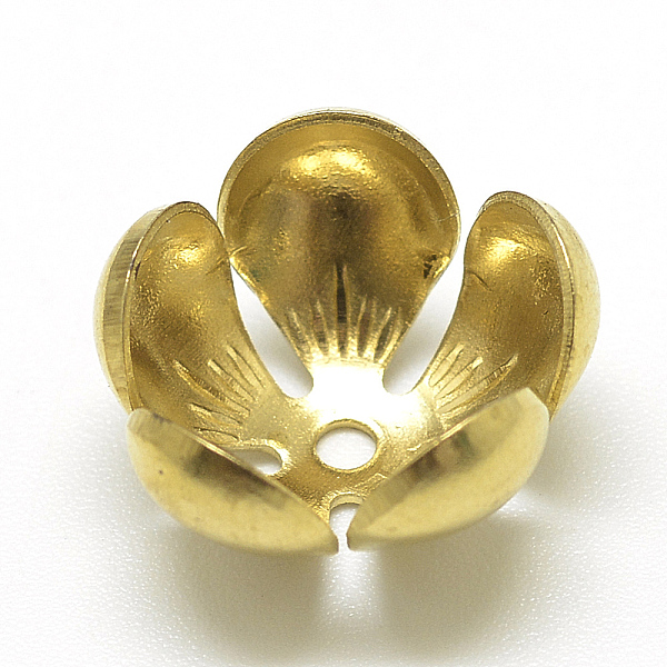 PandaHall Plated Iron Bead Caps, Flower, 5-Petal, Golden, 12.5x6.5mm, Hole: 1mm Iron
PandaHall Plated Iron Bead Caps, Flower, 5-Petal, Golden, 12.5x6.5mm, Hole: 1mm Iron