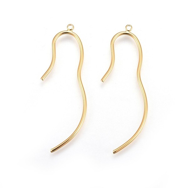 PandaHall Brass Big Pendants, Long-Lasting Plated, Real 18K Gold Plated, 54x19.5x1.5mm, Hole: 1.6mm Brass Others
PandaHall Brass Big Pendants, Long-Lasting Plated, Real 18K Gold Plated, 54x19.5x1.5mm, Hole: 1.6mm Brass Others