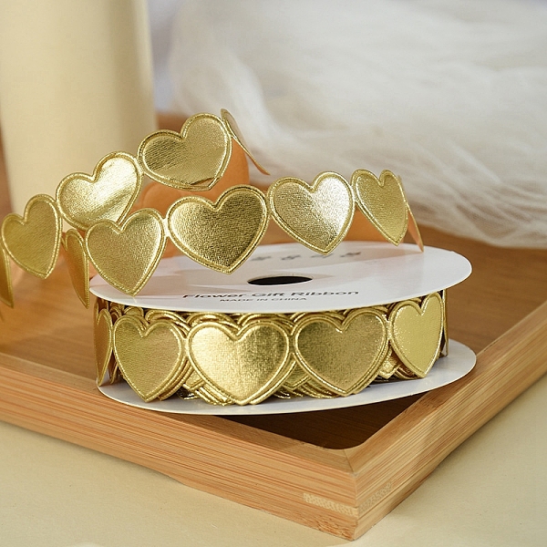 PandaHall 9M Valentine's Day Polyester Love Heart Ribbon Trim, Garment Accessories, Gift Packaging, Pale Goldenrod, 5/8 inch(15mm), about...
PandaHall 9M Valentine's Day Polyester Love Heart Ribbon Trim, Garment Accessories, Gift Packaging, Pale Goldenrod, 5/8 inch(15mm), about...