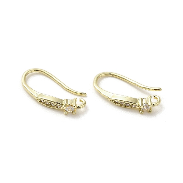 PandaHall Brass Micro Pave Cubic Zirconia Earring Hooks, Long-Lasting Plated, 15x2.5mm, Hole: 1.2mm, Pin: 0.9mm Brass+Cubic Zirconia Others
PandaHall Brass Micro Pave Cubic Zirconia Earring Hooks, Long-Lasting Plated, 15x2.5mm, Hole: 1.2mm, Pin: 0.9mm Brass+Cubic Zirconia Others