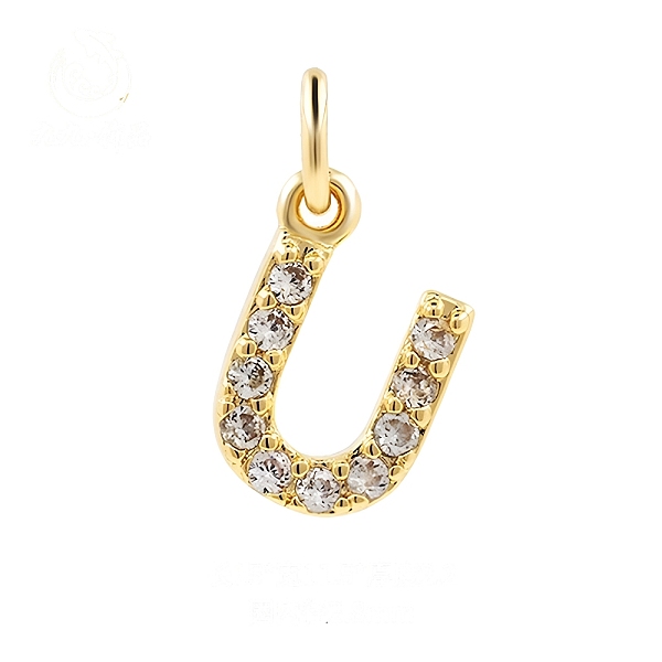 PandaHall Brass Cubic Zirconia Pendants with Jump Rings, Real 18K Gold Plated, Letter U, 15x11.5x2.2mm, Hole: 2.8mm Brass+Cubic Zirconia..., Clear
PandaHall Brass Cubic Zirconia Pendants with Jump Rings, Real 18K Gold Plated, Letter U, 15x11.5x2.2mm, Hole: 2.8mm Brass+Cubic Zirconia..., Clear