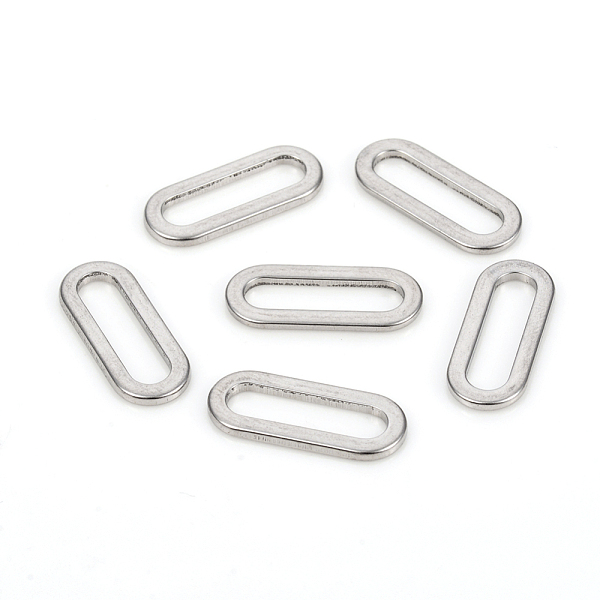 PandaHall 304 Stainless Steel Linking Rings, Oval, Stainless Steel Color, 16x6.5x1mm, Inner Diameter: 12.8x3.2mm 304 Stainless Steel Oval
PandaHall 304 Stainless Steel Linking Rings, Oval, Stainless Steel Color, 16x6.5x1mm, Inner Diameter: 12.8x3.2mm 304 Stainless Steel Oval