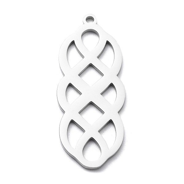 PandaHall 304 Stainless Steel Pendants, Laser Cut, Knot Charm, Stainless Steel Color, 32.5x13x1mm, Hole: 1.5mm 304 Stainless Steel Others
PandaHall 304 Stainless Steel Pendants, Laser Cut, Knot Charm, Stainless Steel Color, 32.5x13x1mm, Hole: 1.5mm 304 Stainless Steel Others