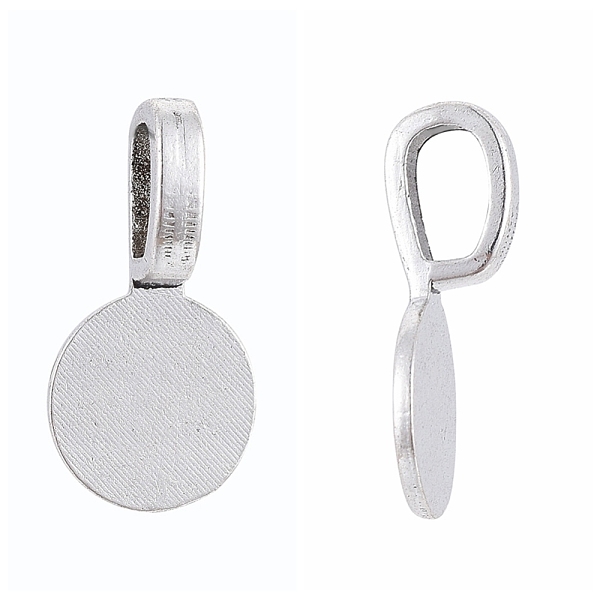 PandaHall Tibetan Style Alloy Glue On Flat Pad Pendant Bails, Flat Round, Cadmium Free & Lead Free, Antique Silver, 18x10x5.5mm, Hole...
PandaHall Tibetan Style Alloy Glue On Flat Pad Pendant Bails, Flat Round, Cadmium Free & Lead Free, Antique Silver, 18x10x5.5mm, Hole...