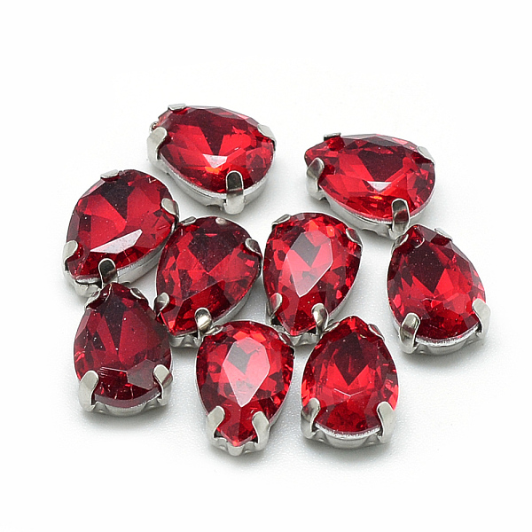 PandaHall Sew on Rhinestone, Multi-strand Links, Glass Rhinestone, with 201 Stainless Steel Prong Settings, Garments Accessories, Faceted..., Red
PandaHall Sew on Rhinestone, Multi-strand Links, Glass Rhinestone, with 201 Stainless Steel Prong Settings, Garments Accessories, Faceted..., Red