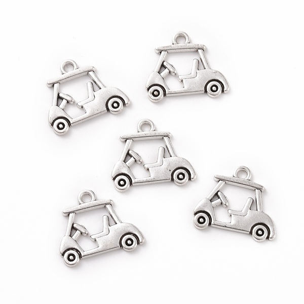 PandaHall Tibetan Style Alloy Pendants, Golf Carts, Antique Silver, 17x20x1.5mm, Hole: 1.8mm, 150pcs/bag Alloy Vehicle
PandaHall Tibetan Style Alloy Pendants, Golf Carts, Antique Silver, 17x20x1.5mm, Hole: 1.8mm, 150pcs/bag Alloy Vehicle