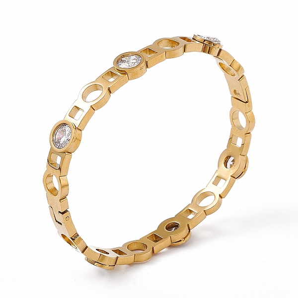 PandaHall Clear Cubic Zirconia Flat Round Hinged Bangle, Ion Plating(IP) 304 Stainless Steel Hollow Bangle for Women, Golden, Inner Diameter...
PandaHall Clear Cubic Zirconia Flat Round Hinged Bangle, Ion Plating(IP) 304 Stainless Steel Hollow Bangle for Women, Golden, Inner Diameter...