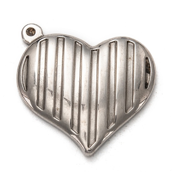 PandaHall 304 Stainless Steel Pendants, Heart with Stripe Pattern, Stainless Steel Color, 24.5x21.5x3.5mm, Hole: 1.2mm 304 Stainless Steel...
PandaHall 304 Stainless Steel Pendants, Heart with Stripe Pattern, Stainless Steel Color, 24.5x21.5x3.5mm, Hole: 1.2mm 304 Stainless Steel...