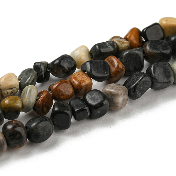 PandaHall Natural Picasso Stone/Picasso Jasper Bead Strands, Tumbled Stone, Nuggets, 3~7.5x4.5~6x3~6mm, Hole: 1mm, about 61~66pcs/strand...
PandaHall Natural Picasso Stone/Picasso Jasper Bead Strands, Tumbled Stone, Nuggets, 3~7.5x4.5~6x3~6mm, Hole: 1mm, about 61~66pcs/strand...