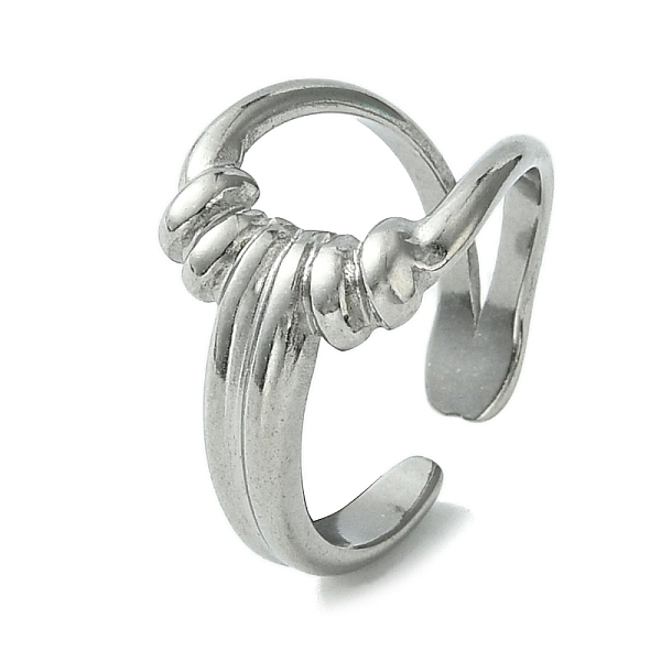 PandaHall 304 Stainless Steel Open Cuff Ring, Hollow Twist Teardrop, Stainless Steel Color, Inner Diameter: 17.6mm 304 Stainless Steel...
PandaHall 304 Stainless Steel Open Cuff Ring, Hollow Twist Teardrop, Stainless Steel Color, Inner Diameter: 17.6mm 304 Stainless Steel...