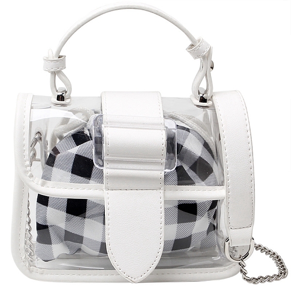 PandaHall Women's Crossbody Bags with Tartan Pattern Drawstring Inner Bag, Transparent Ita Bags, Display Collector Bag for Anime Cosplay..., White
PandaHall Women's Crossbody Bags with Tartan Pattern Drawstring Inner Bag, Transparent Ita Bags, Display Collector Bag for Anime Cosplay..., White
