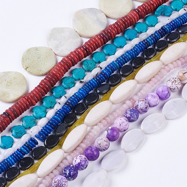 PandaHall Natural Gemstone Beads Strands, Mixed Shapes(Random Shape), 4~60x4~57mm, Hole: 1~2mm, 14.5 inch~15.1 inch(37~38.5cm) Mixed Stone..., Multicolor
PandaHall Natural Gemstone Beads Strands, Mixed Shapes(Random Shape), 4~60x4~57mm, Hole: 1~2mm, 14.5 inch~15.1 inch(37~38.5cm) Mixed Stone..., Multicolor