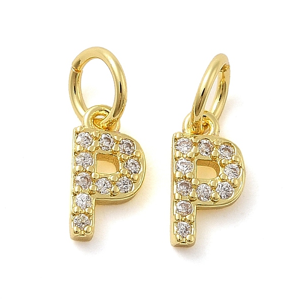 PandaHall Brass Micro Pave Cubic Zirconia Pendants, with Jump Ring, Letter P, 9x4.5x1.5mm, Hole: 3.6mm Brass+Cubic Zirconia Letter P Clear
PandaHall Brass Micro Pave Cubic Zirconia Pendants, with Jump Ring, Letter P, 9x4.5x1.5mm, Hole: 3.6mm Brass+Cubic Zirconia Letter P Clear
