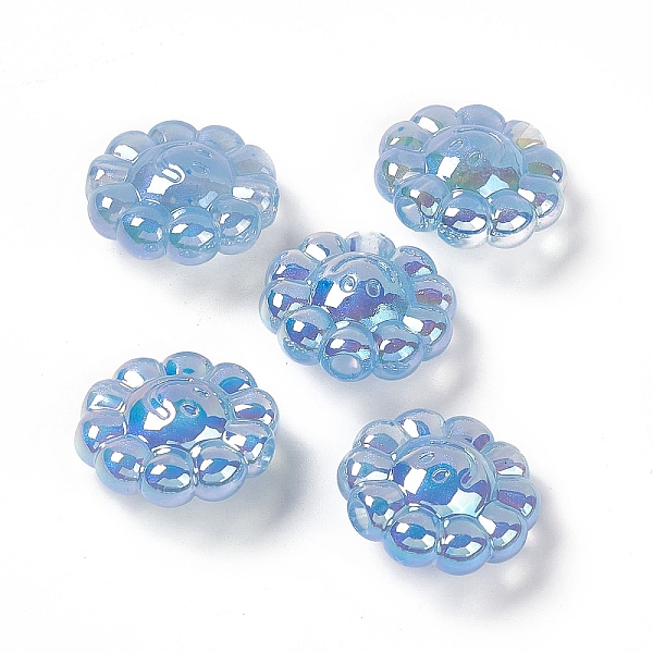 PandaHall UV Plating Acrylic European Beads, Large Hole Beads, with Glitter Powder, AB Color, Flower with Smiling Face, Cornflower Blue...
PandaHall UV Plating Acrylic European Beads, Large Hole Beads, with Glitter Powder, AB Color, Flower with Smiling Face, Cornflower Blue...