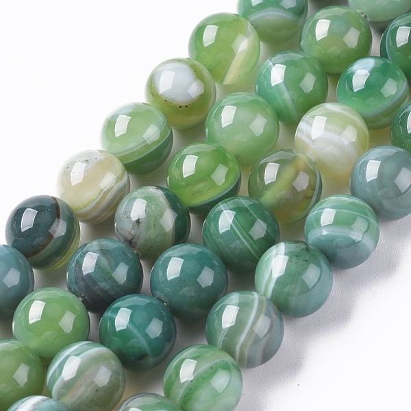 PandaHall Natural Striped Agate/Banded Agate Beads Strands, Dyed & Heated, Round, Green, 10mm, Hole: 1.2mm, about 37pcs/strand, 14.65 inch...
PandaHall Natural Striped Agate/Banded Agate Beads Strands, Dyed & Heated, Round, Green, 10mm, Hole: 1.2mm, about 37pcs/strand, 14.65 inch...