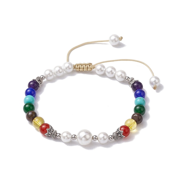 PandaHall 6mm Round Dyed Natural Malaysia Jade & Natural Tiger Eye & Synthetic Turquoise & Synthetic Citrine & Shell Pearl Braided Bead...
PandaHall 6mm Round Dyed Natural Malaysia Jade & Natural Tiger Eye & Synthetic Turquoise & Synthetic Citrine & Shell Pearl Braided Bead...