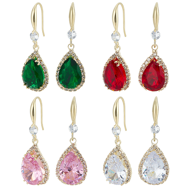 PandaHall ANATTASOUL 4 Pairs 4 Colors Glass Teardrop Dangle Earrings, Golden Brass Earrings, Mixed Color, 38x13mm, 1 Pair/color Glass..., Multicolor
PandaHall ANATTASOUL 4 Pairs 4 Colors Glass Teardrop Dangle Earrings, Golden Brass Earrings, Mixed Color, 38x13mm, 1 Pair/color Glass..., Multicolor