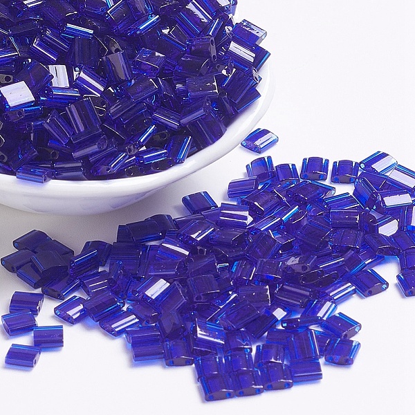 PandaHall MIYUKI TILA Beads, Japanese Seed Beads, 2-Hole, (TL151) Transparent Cobalt, 5x5x1.9mm, Hole: 0.8mm, about 118pcs/10g Glass Blue
PandaHall MIYUKI TILA Beads, Japanese Seed Beads, 2-Hole, (TL151) Transparent Cobalt, 5x5x1.9mm, Hole: 0.8mm, about 118pcs/10g Glass Blue
