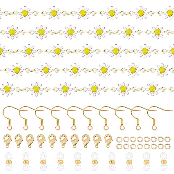 PandaHall SUNNYCLUE 32.8Feet Enamel Chain Bulk Daisy Flower Chain Spool Sunflowers Chains Roll 10Pcs Brass Lobster Clasps 20Pcs Open Jump...
PandaHall SUNNYCLUE 32.8Feet Enamel Chain Bulk Daisy Flower Chain Spool Sunflowers Chains Roll 10Pcs Brass Lobster Clasps 20Pcs Open Jump...
