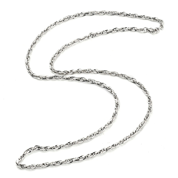 PandaHall 304 Stainless Steel Rope Chain Necklaces, Stainless Steel Color, 29.33x0.16 inch(74.5x0.4cm) 304 Stainless Steel
PandaHall 304 Stainless Steel Rope Chain Necklaces, Stainless Steel Color, 29.33x0.16 inch(74.5x0.4cm) 304 Stainless Steel
