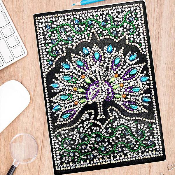 PandaHall DIY Mandala Pattern Diamond Painting Notebook Kits, Including Resin Rhinestones, Pen, Tray & Glue Clay, Peacock Pattern, 210x145mm...
PandaHall DIY Mandala Pattern Diamond Painting Notebook Kits, Including Resin Rhinestones, Pen, Tray & Glue Clay, Peacock Pattern, 210x145mm...