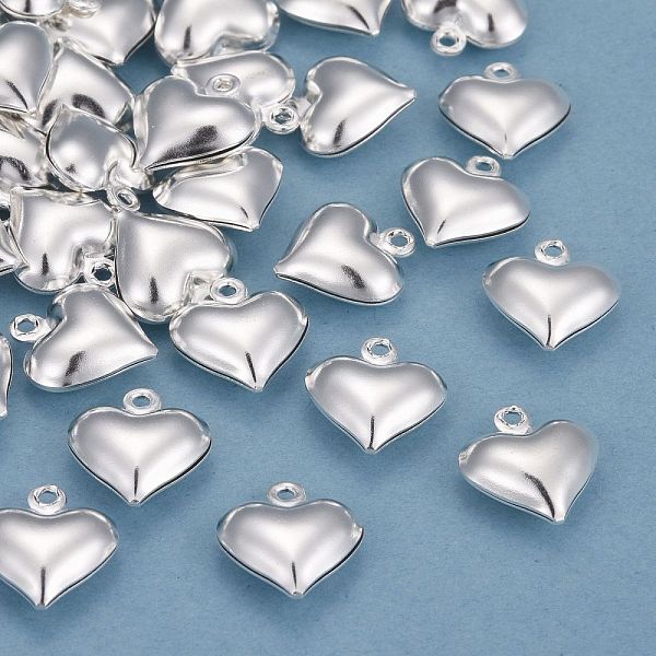 PandaHall Brass Charms, Heart, 925 Sterling Silver Plated, 13x11.5x3.5mm, Hole: 1.2mm Brass Heart
PandaHall Brass Charms, Heart, 925 Sterling Silver Plated, 13x11.5x3.5mm, Hole: 1.2mm Brass Heart