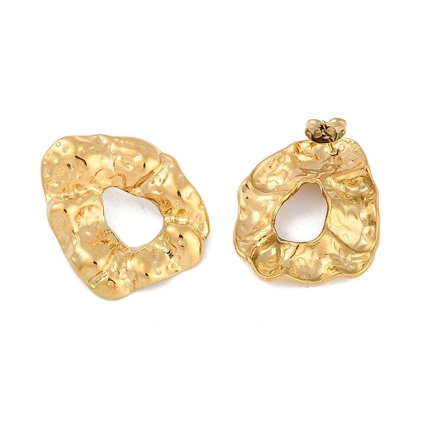 PandaHall Ion Plating(IP) 304 Stainless Steel Stud Earring, Nuggets, Real 18K Gold Plated, 30.5x24.5mm 304 Stainless Steel Nuggets
PandaHall Ion Plating(IP) 304 Stainless Steel Stud Earring, Nuggets, Real 18K Gold Plated, 30.5x24.5mm 304 Stainless Steel Nuggets