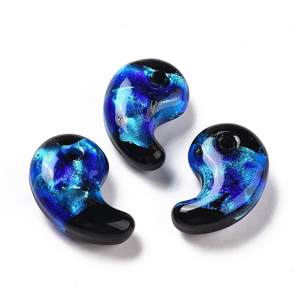 PandaHall Handmade Silver Foil Lampwork Beads, Magatama Shape, Dark Blue, 31x20x11mm, Hole: 3mm Silver Foil Others Blue
PandaHall Handmade Silver Foil Lampwork Beads, Magatama Shape, Dark Blue, 31x20x11mm, Hole: 3mm Silver Foil Others Blue