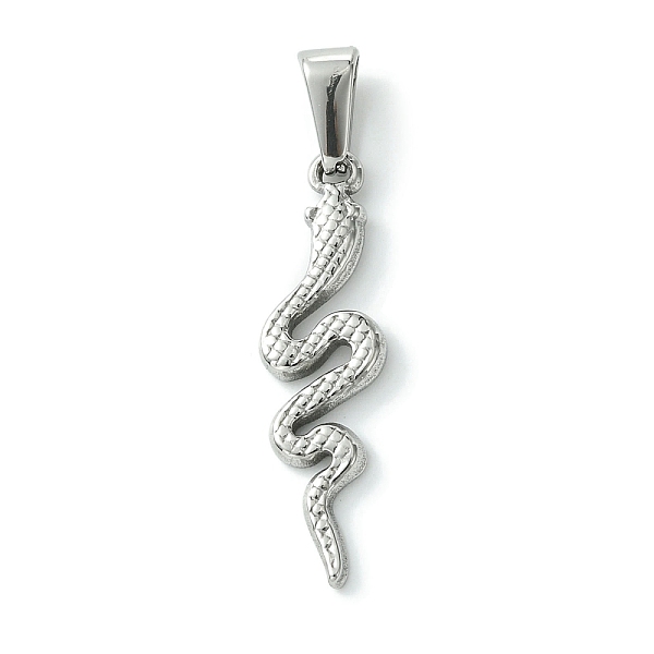 PandaHall 304 Stainless Steel Pendants, Snake Charms, Stainless Steel Color, 31x8.5x2mm, Hole: 7x3.5mm 304 Stainless Steel Snake
PandaHall 304 Stainless Steel Pendants, Snake Charms, Stainless Steel Color, 31x8.5x2mm, Hole: 7x3.5mm 304 Stainless Steel Snake