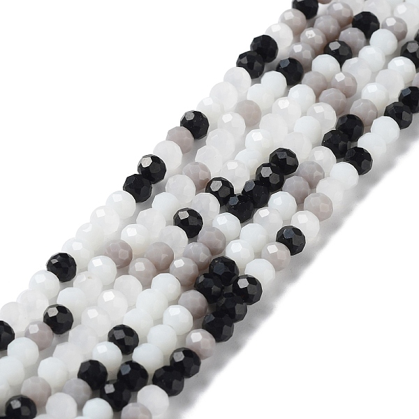 PandaHall Glass Beads Strands, Faceted, Rondelle, Black, 4x3mm, Hole: 0.4mm, about 123~127pcs/strand, 15.75~16.5 inch(40~42cm) Glass...
PandaHall Glass Beads Strands, Faceted, Rondelle, Black, 4x3mm, Hole: 0.4mm, about 123~127pcs/strand, 15.75~16.5 inch(40~42cm) Glass...