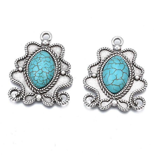 PandaHall Synthetic Turquoise Pendants Settings for Enamel, with Aolly Findings, Cadmium Free & Nickel Free & Lead Free, Oval, Sky Blue...
PandaHall Synthetic Turquoise Pendants Settings for Enamel, with Aolly Findings, Cadmium Free & Nickel Free & Lead Free, Oval, Sky Blue...