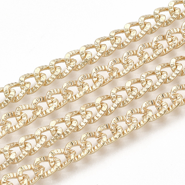 PandaHall Iron Cuban Link Chains, Chunky Curb Chains, with Spool, Unwelded, Textured, Light Gold, 6x4x1mm Iron
PandaHall Iron Cuban Link Chains, Chunky Curb Chains, with Spool, Unwelded, Textured, Light Gold, 6x4x1mm Iron
