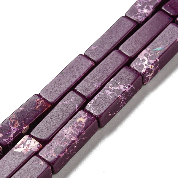PandaHall Synthetic Imperial Jasper Dyed Beads Strands, Rectangle, Purple, 13~13.5x4~4.5x4~4.5mm, Hole: 1.4mm, about 28~29pcs/strand...
PandaHall Synthetic Imperial Jasper Dyed Beads Strands, Rectangle, Purple, 13~13.5x4~4.5x4~4.5mm, Hole: 1.4mm, about 28~29pcs/strand...