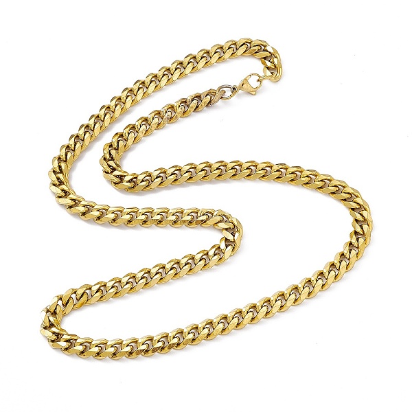 PandaHall Vacuum Plating 201 Stainless Steel Cuban Link Chain Necklace with 304 Stainless Steel Clasps for Men Women, Golden, 23.82 inch...
PandaHall Vacuum Plating 201 Stainless Steel Cuban Link Chain Necklace with 304 Stainless Steel Clasps for Men Women, Golden, 23.82 inch...