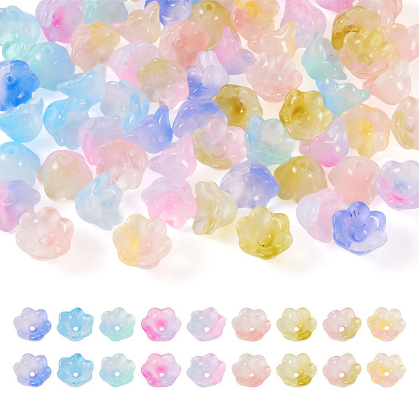 PandaHall 72Pcs 9 Style Handmade Lampwork Bead Caps, 6-Petal, Gradient Style, Flower, Mixed Color, 7x10.5x11.5mm, Hole: 1.4mm, 8pcs/style..., Multicolor
PandaHall 72Pcs 9 Style Handmade Lampwork Bead Caps, 6-Petal, Gradient Style, Flower, Mixed Color, 7x10.5x11.5mm, Hole: 1.4mm, 8pcs/style..., Multicolor