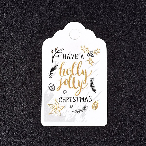 PandaHall Paper Gift Tags, Hange Tags, For Arts and Crafts, For Christmas, with Word Holly & Jolly, White, 50x30x0.3mm, Hole: 5mm Paper...
PandaHall Paper Gift Tags, Hange Tags, For Arts and Crafts, For Christmas, with Word Holly & Jolly, White, 50x30x0.3mm, Hole: 5mm Paper...
