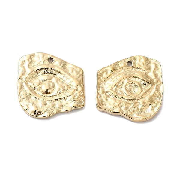 PandaHall Ion Plating(IP) 316L Surgical Stainless Steel Pendants, Irregular Shape with Eye Pattern Charm, Real 18K Gold Plated, 16x15.5x2mm...
PandaHall Ion Plating(IP) 316L Surgical Stainless Steel Pendants, Irregular Shape with Eye Pattern Charm, Real 18K Gold Plated, 16x15.5x2mm...