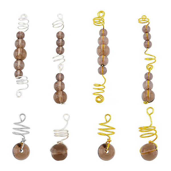 PandaHall SUPERFINDINGS 3 Sets DIY Hair Accessories Set, Copper Jewelry Wire Braid Hair Coil Cuffs, with Rosy Brown Glass Beads, for Hair...
PandaHall SUPERFINDINGS 3 Sets DIY Hair Accessories Set, Copper Jewelry Wire Braid Hair Coil Cuffs, with Rosy Brown Glass Beads, for Hair...