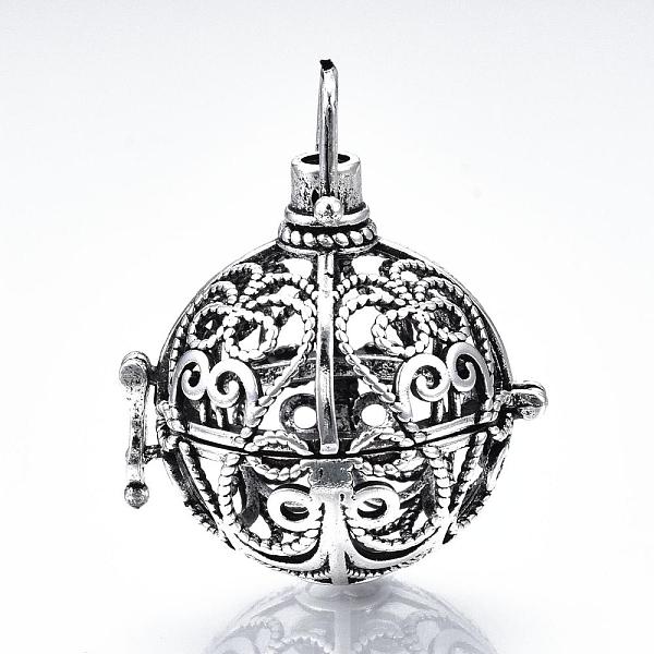 PandaHall Rack Plating Brass Cage Pendants, For Chime Ball Pendant Necklaces Making, Hollow Round, Antique Silver, 33x30x25mm, Hole: 5mm...
PandaHall Rack Plating Brass Cage Pendants, For Chime Ball Pendant Necklaces Making, Hollow Round, Antique Silver, 33x30x25mm, Hole: 5mm...