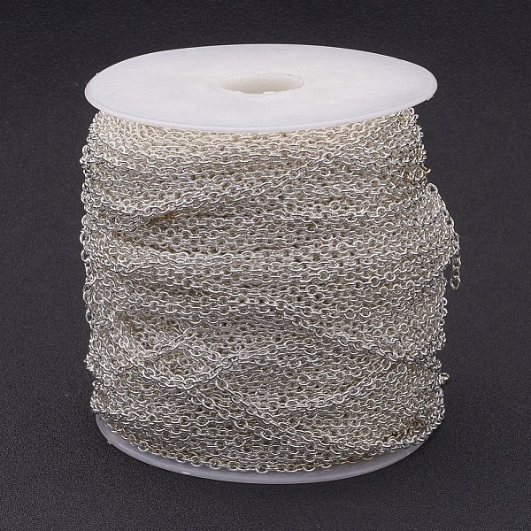 PandaHall Iron Cable Chains, for DIY Jewelry Making, with Spool, Unwelded, Oval, Silver, 3x2x0.5mm, about 328.08 Feet(100m)/roll Iron
PandaHall Iron Cable Chains, for DIY Jewelry Making, with Spool, Unwelded, Oval, Silver, 3x2x0.5mm, about 328.08 Feet(100m)/roll Iron