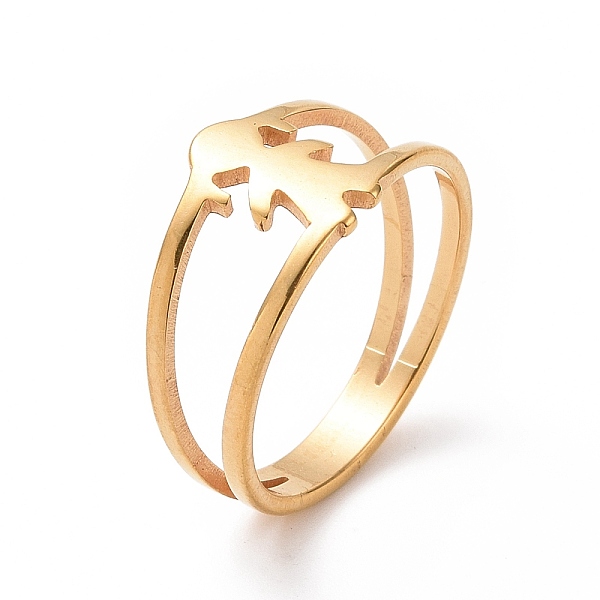 PandaHall Ion Plating(IP) 201 Stainless Steel Girl Shape Finger Ring, Hollow Wide Ring for Women, Golden, US Size 6 1/2(16.9mm) 201...
PandaHall Ion Plating(IP) 201 Stainless Steel Girl Shape Finger Ring, Hollow Wide Ring for Women, Golden, US Size 6 1/2(16.9mm) 201...