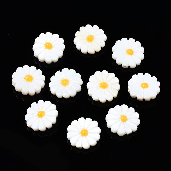 PandaHall Natural Freshwater Shell Beads, with Enamel, Flower, Gold, 12x4mm, Hole: 0.9mm Freshwater Shell Flower Gold
PandaHall Natural Freshwater Shell Beads, with Enamel, Flower, Gold, 12x4mm, Hole: 0.9mm Freshwater Shell Flower Gold