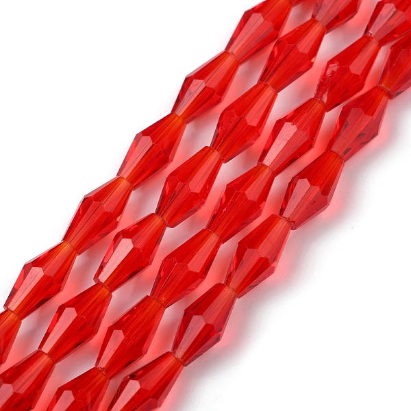 PandaHall Transparent Glass Beads, Faceted, Bicone, FireBrick, 12x6mm, Hole: 1mm, about 50pcs/Strand, 23.98''(60.9cm) Glass Bicone Red
PandaHall Transparent Glass Beads, Faceted, Bicone, FireBrick, 12x6mm, Hole: 1mm, about 50pcs/Strand, 23.98''(60.9cm) Glass Bicone Red