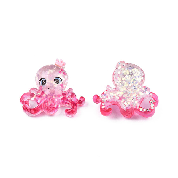 PandaHall Transparent Resin Decoden Cabochons, with Glitter Sequins, Octopus, Camellia, 28.5x30.5x8mm Resin Other Animal Pink
PandaHall Transparent Resin Decoden Cabochons, with Glitter Sequins, Octopus, Camellia, 28.5x30.5x8mm Resin Other Animal Pink