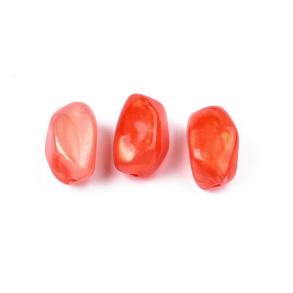 PandaHall Opaque Acrylic Beads, Two Tone Color, with Glitter Powder, Nuggets, Orange Red, 21x15x14.5mm, Hole: 2mm, about 190pcs/500g Acrylic...
PandaHall Opaque Acrylic Beads, Two Tone Color, with Glitter Powder, Nuggets, Orange Red, 21x15x14.5mm, Hole: 2mm, about 190pcs/500g Acrylic...